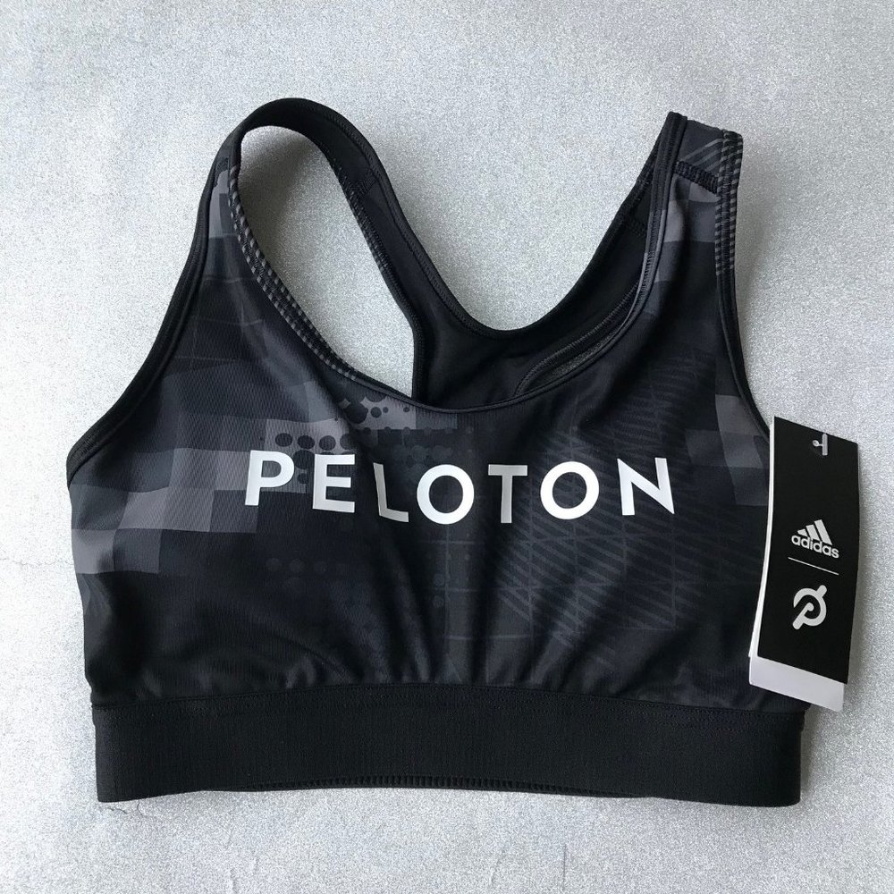 Peloton x Adidas Black / night grey Digit Sports Crossback  Bra  Size : S